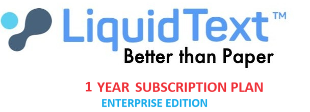 LiquidText 1YEAR Logo